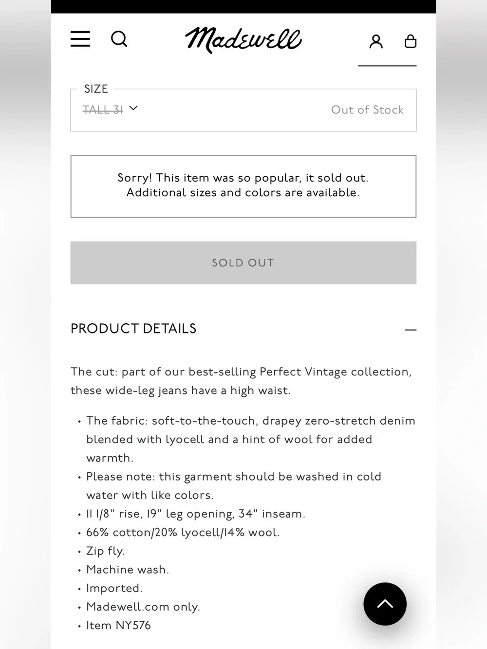 Madewell - The Tall Perfect Vintage Wide-Leg Jeans